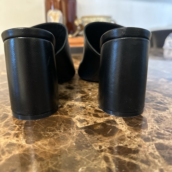 Stuart Weitzman Black Leather Mules - Picture 3 of 10